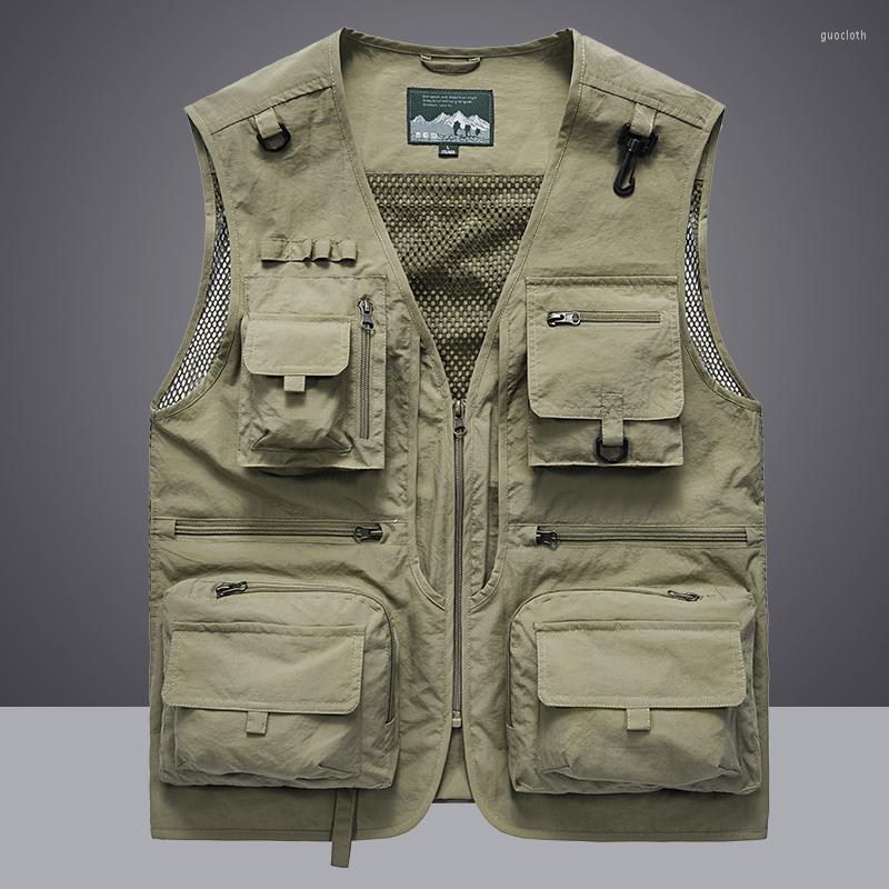 Men's Vests Summer Men Unloading Tactical Vest Coat Casual Men's Pographer Waistcoat Mesh Work Sleeveless Jacket Tools Pocket 5XL, Gray
Men's Vests Summer Men Unloading Tactical Vest Coat Casual Men's Pographer Waistcoat Mesh Work Sleeveless Jacket Tools Pocket 5XL, Gray