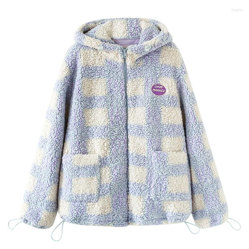Women's Fur Women's & Faux 2022 Spring Winter Thick Jacket Violet Plaid Flannel Padded Hood Zip-up Cute Letters Patch Warm Outwear, Lavender
Women's Fur Women's & Faux 2022 Spring Winter Thick Jacket Violet Plaid Flannel Padded Hood Zip-up Cute Letters Patch Warm Outwear, Lavender