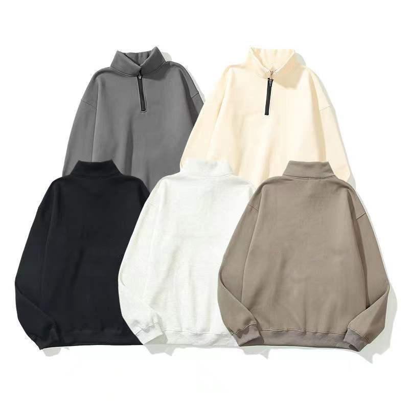 Designer Sweatshirt Mens Pullover Half Zip Up Tech Fleece Cotton Oversized Jumper Stand Collar 3D Rubber Sign Winter Autumn for Couple Outfit, Brown
Designer Sweatshirt Mens Pullover Half Zip Up Tech Fleece Cotton Oversized Jumper Stand Collar 3D Rubber Sign Winter Autumn for Couple Outfit, Brown
