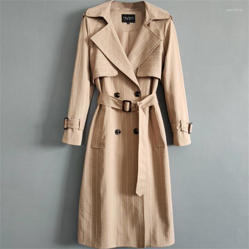 Women' Trench Coats Striped Women' Jacket Super Long Windbreaker Over The Knee Plus Size 2022 Spring And Autumn British Khaki, Black
Women' Trench Coats Striped Women' Jacket Super Long Windbreaker Over The Knee Plus Size 2022 Spring And Autumn British Khaki, Black