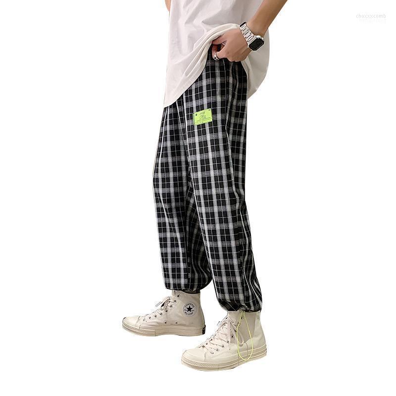 Men's Pants Men's Drop Spring Summer Wear Japanese Streerwear Thin Plaid Trousers Casual Korean Male Harem Ankle-Length, 729-1
Men's Pants Men's Drop Spring Summer Wear Japanese Streerwear Thin Plaid Trousers Casual Korean Male Harem Ankle-Length, 729-1