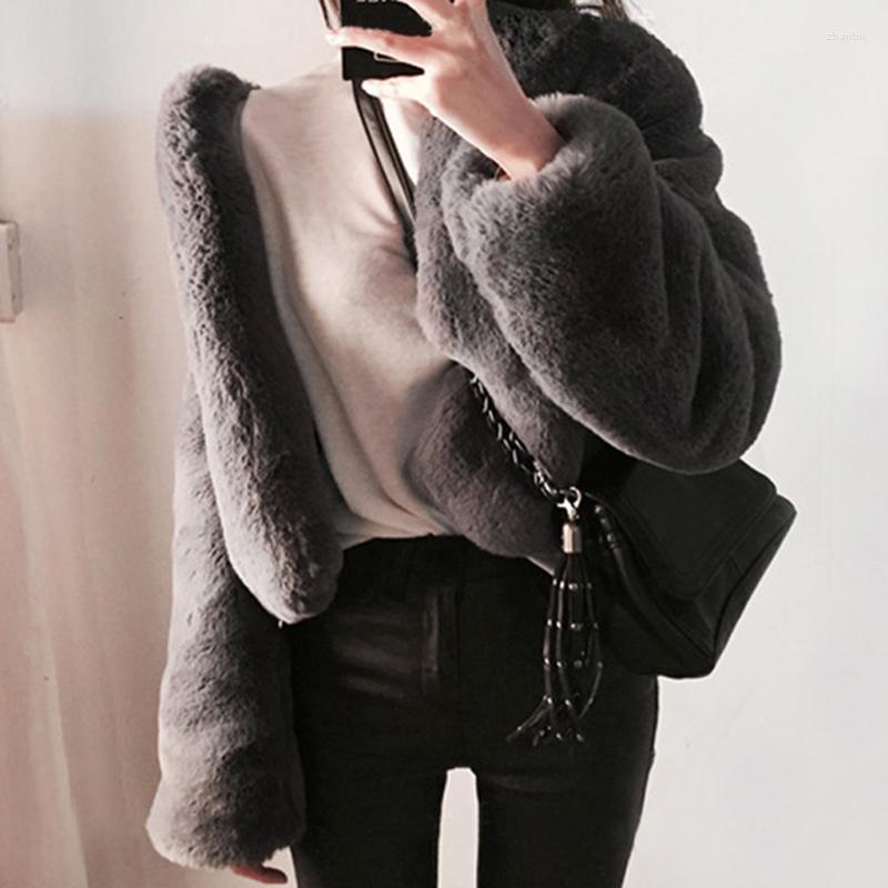 Women's Fur Women's & Faux 2022 Winter Fashion Jacket Women Cardigan Outwear Warmness Plush Coats Black Gray Short Elegant Lady
Women's Fur Women's & Faux 2022 Winter Fashion Jacket Women Cardigan Outwear Warmness Plush Coats Black Gray Short Elegant Lady