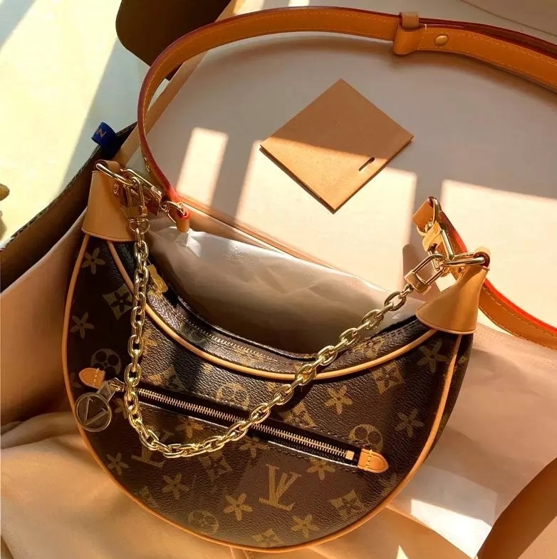Size 23x7x13cm luxury Shoulder Bag designers Handbags Purses Bag Brown flower Women Tote Brand Letter Leather Shoulder Bags crossbody bag Brown plaid 7284 5A