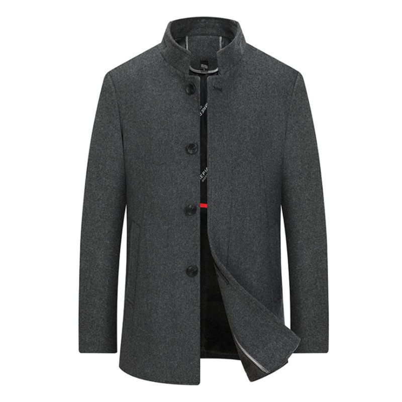 Men's Wool Blends Men Wool Blends Coat Business Casual Jacket Solid Color Cold Resistant Men Woolen Coat Single Breasted Thick Overcoat 220930, Gray
Men's Wool Blends Men Wool Blends Coat Business Casual Jacket Solid Color Cold Resistant Men Woolen Coat Single Breasted Thick Overcoat 220930, Gray