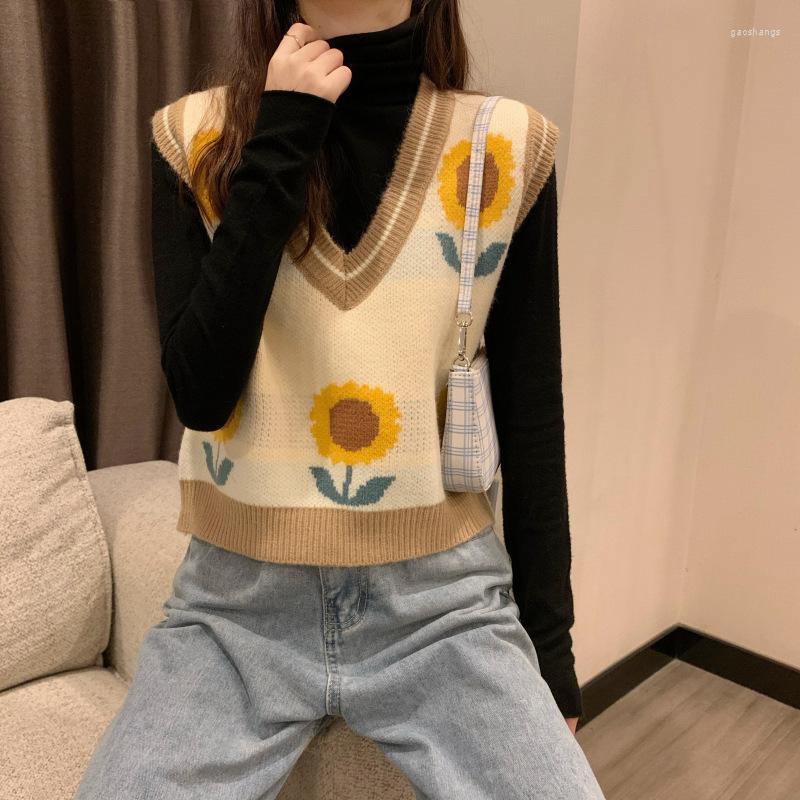 Women's Vests Sunflower Knitted Vest Women's Spring And Autumn Outer Wear 2022 Loose Korean Sweater Sleeveless Jacket 0406, Black
Women's Vests Sunflower Knitted Vest Women's Spring And Autumn Outer Wear 2022 Loose Korean Sweater Sleeveless Jacket 0406, Black
