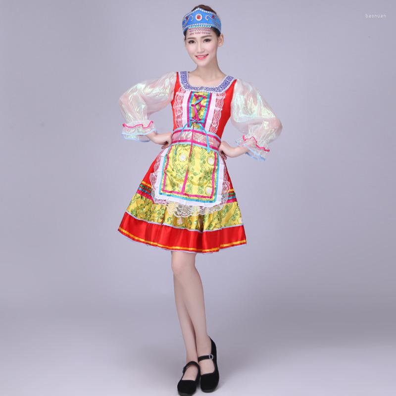 Stage Wear Traditional Russian Costume Chinese Dance Girls Costumes For Women National Dress