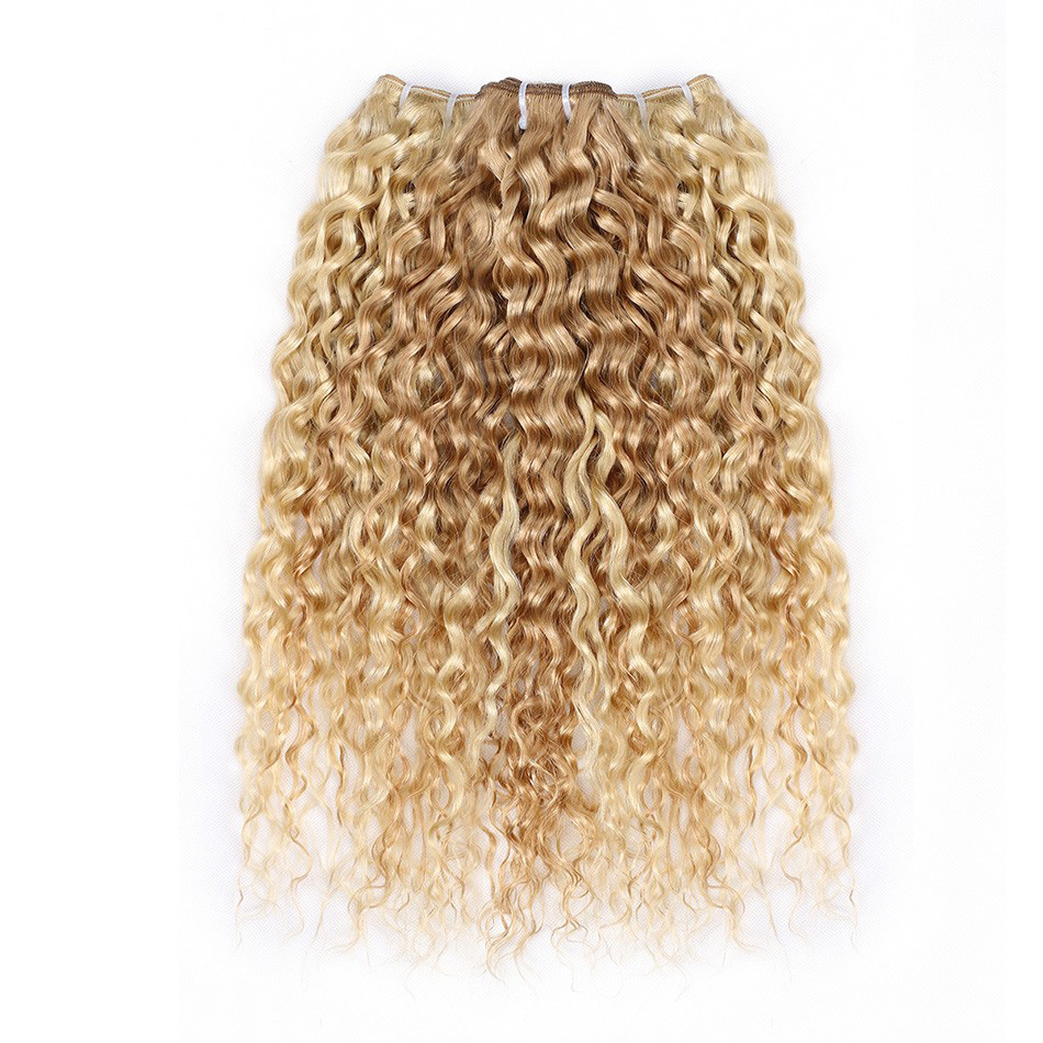 3 Bundles 12inch-24inch brazilian water wave Human hair weft Extension Piano color 27/613
3 Bundles 12inch-24inch brazilian water wave Human hair weft Extension Piano color 27/613