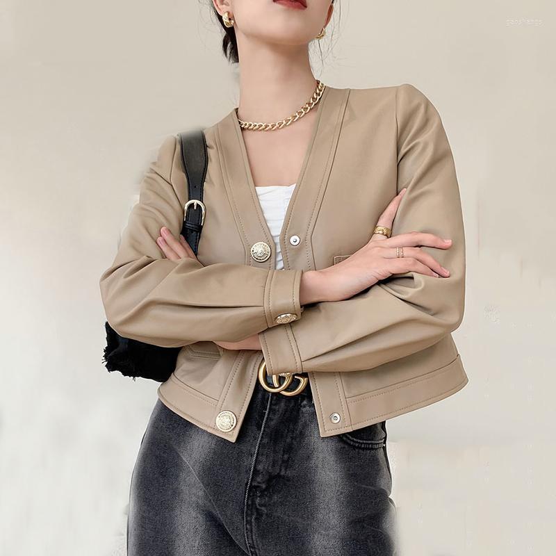 Women's Leather Women's Spring Jackets 2022 Genuine Coats Arrival V Neck Sheepskin Outerwear Female Solid Clothing & Faux, Black
Women's Leather Women's Spring Jackets 2022 Genuine Coats Arrival V Neck Sheepskin Outerwear Female Solid Clothing & Faux, Black