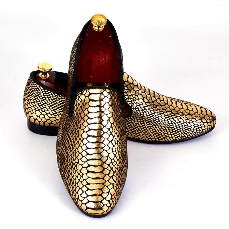 Dress Shoes Harpelunde Men Formal Gold Snake Skin Paisley Wedding Fashion Designer Loafers Size 6-14
Dress Shoes Harpelunde Men Formal Gold Snake Skin Paisley Wedding Fashion Designer Loafers Size 6-14
