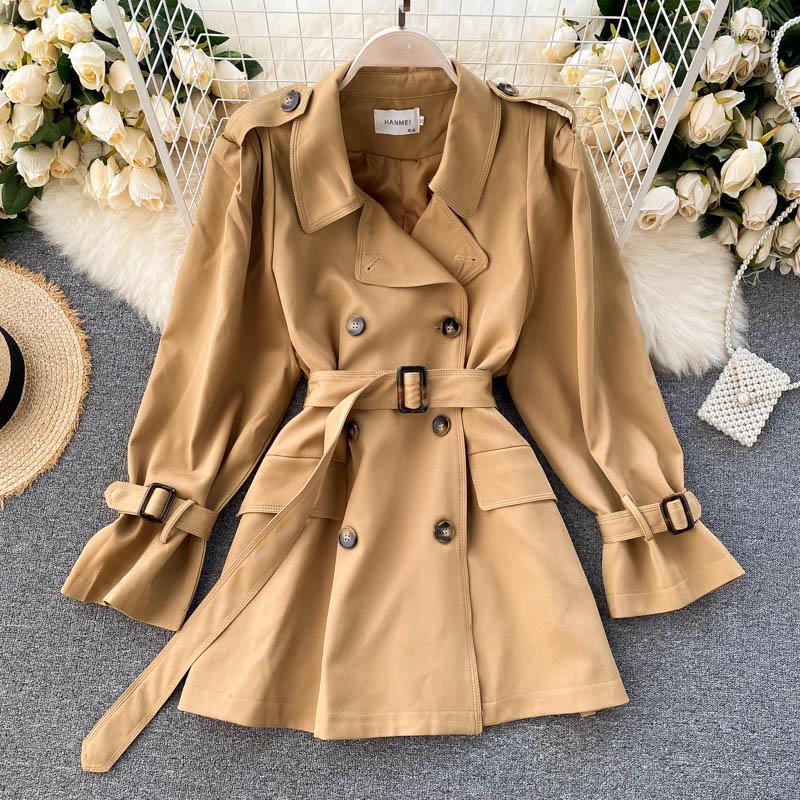 Women's Trench Coats Autumn 2022 Women's Windbreaker Retro British Double Breasted Lace-up Slim Short Coat Lady Solid Color P242, Black
Women's Trench Coats Autumn 2022 Women's Windbreaker Retro British Double Breasted Lace-up Slim Short Coat Lady Solid Color P242, Black