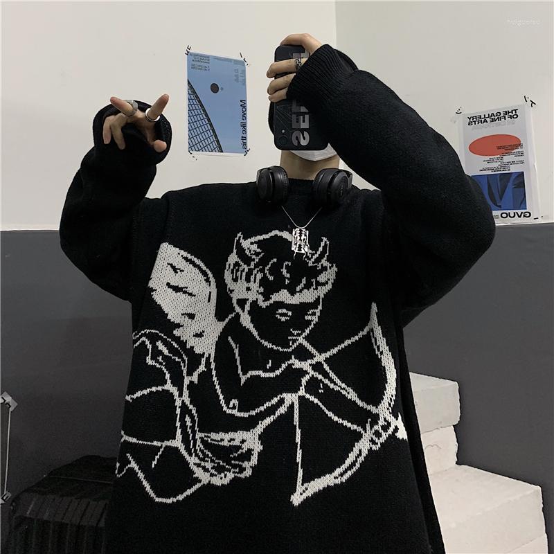 Women's Sweaters Women's Winter Women Streetwear Punk Harajuku Knitted Oversized Pullover Angel Jacquard Fashion Hip Hop Outwear Jumper, Black
Women's Sweaters Women's Winter Women Streetwear Punk Harajuku Knitted Oversized Pullover Angel Jacquard Fashion Hip Hop Outwear Jumper, Black