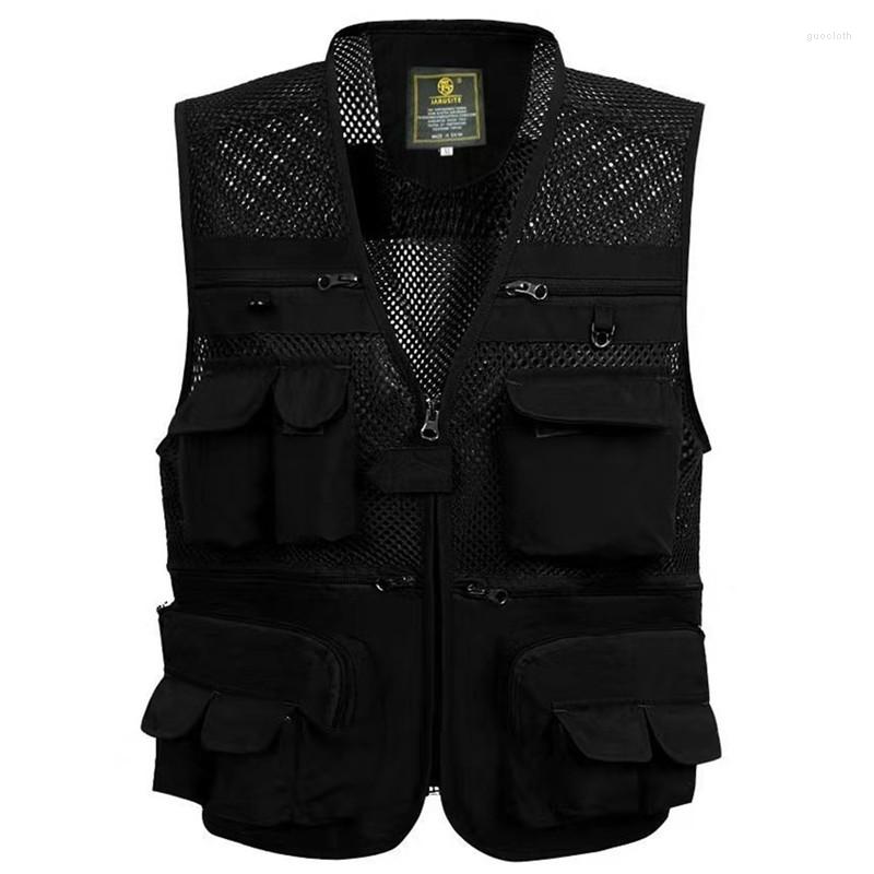 Men's Vests Men's Sleeveless Vest Multi-pocket Summer Mesh Thin Casual Solid Color Simple, Black
Men's Vests Men's Sleeveless Vest Multi-pocket Summer Mesh Thin Casual Solid Color Simple, Black