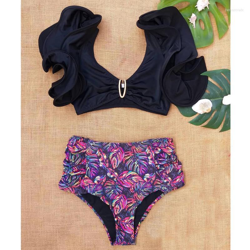 Women' Swimwear Bikinis Set 2022 Swiming Suits Women Two-Pieces Swimsuit High Waist Black Beachwear Biquini Push-up Padded Bra Ruffles
Women' Swimwear Bikinis Set 2022 Swiming Suits Women Two-Pieces Swimsuit High Waist Black Beachwear Biquini Push-up Padded Bra Ruffles