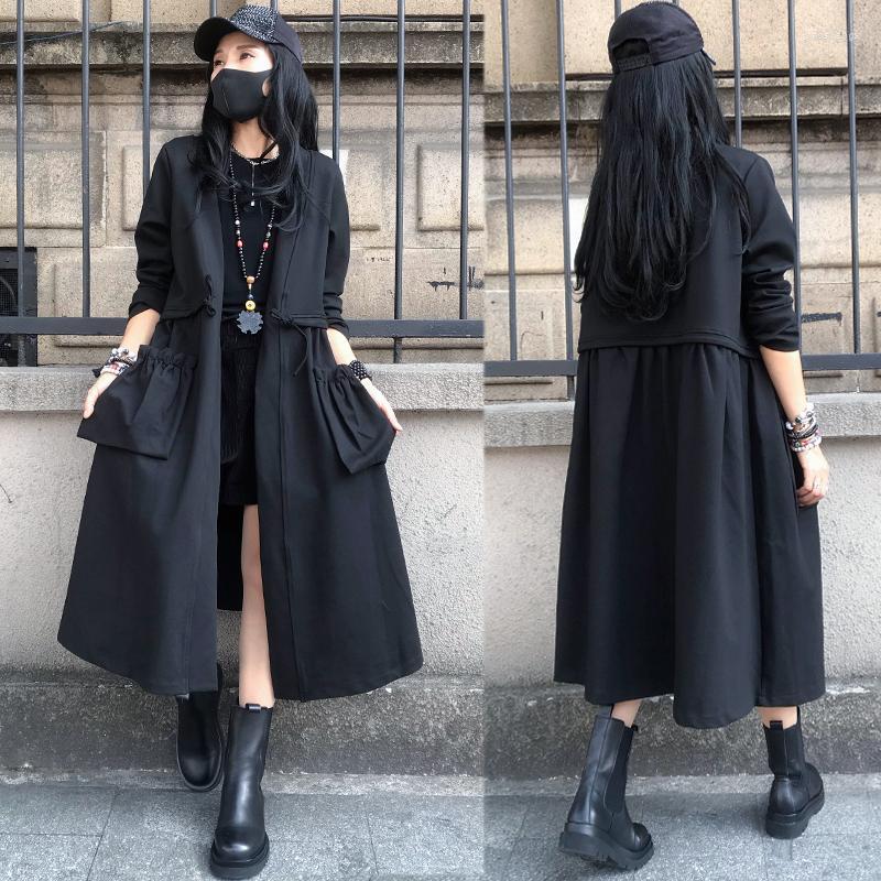 Women's Trench Coats Spring Temperament Mid-Length Black Coat Women Clothing 2022 Korean Fashion Loose All-Match Windbreaker Overcoat Female
Women's Trench Coats Spring Temperament Mid-Length Black Coat Women Clothing 2022 Korean Fashion Loose All-Match Windbreaker Overcoat Female
