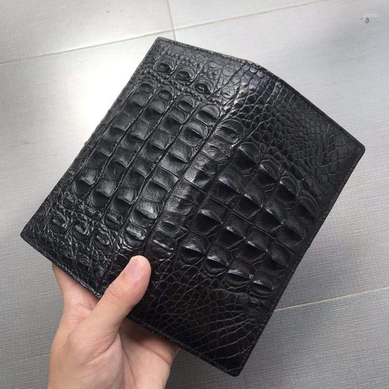 Wallets Men Real Crocodile Wallet Genuine Leather Luxury Top Grade Foldable Business Designer Bag Men's Fashion Skull Long Purse, Cartera hombre
Wallets Men Real Crocodile Wallet Genuine Leather Luxury Top Grade Foldable Business Designer Bag Men's Fashion Skull Long Purse, Cartera hombre