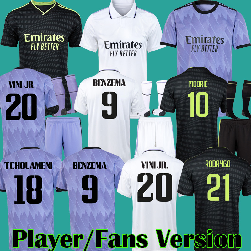 2023 BENZEMA soccer jersey 22 23 football shirt Real Madrids CAMAVINGA ALABA MODRIC VALVERDE Fourth camiseta men kids 2022 uniforms VINI JR TCHOUAMENI 36348 kit, Home
2023 BENZEMA soccer jersey 22 23 football shirt Real Madrids CAMAVINGA ALABA MODRIC VALVERDE Fourth camiseta men kids 2022 uniforms VINI JR TCHOUAMENI 36348 kit, Home