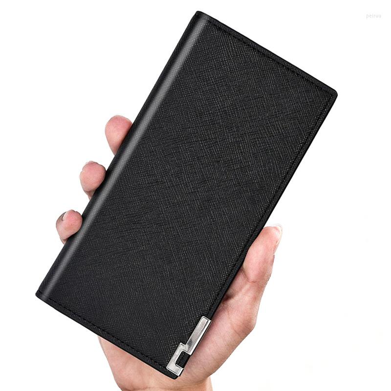 Wallets Creative Men's Wallet Long Korean Version Soft Leather Cross Pattern Thin Ultra-thin Card Bag, Black
Wallets Creative Men's Wallet Long Korean Version Soft Leather Cross Pattern Thin Ultra-thin Card Bag, Black
