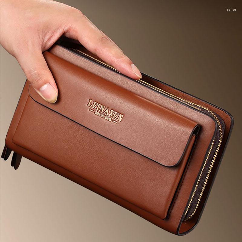 Wallets Men Business PU Leather Coin Pocket Double Zipper Male Clutch Long Large Casual Purse Black Brown Bag Man Gift
Wallets Men Business PU Leather Coin Pocket Double Zipper Male Clutch Long Large Casual Purse Black Brown Bag Man Gift