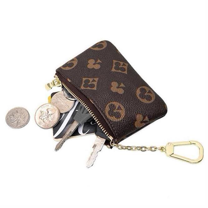 2022 top Key Wallets Designer Fashion Womens Mens Key Ring Credit Card Holder Coin Purse Luxury Mini Wallet Bag