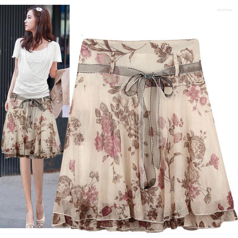 Skirts Brand 2022 Summer Women Floral Skirt High Waist Midi Gentlewomen Ruffle Print Casual Saias Femininas, Brown
Skirts Brand 2022 Summer Women Floral Skirt High Waist Midi Gentlewomen Ruffle Print Casual Saias Femininas, Brown