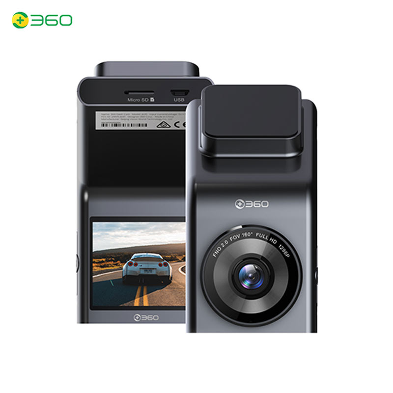 IP Cameras 360 Dash Cam G300H 160° Wide Angle 1296P HD Video Quality Night Vision GPS And Google Maps Fatigue Reminder Parking Monitoring