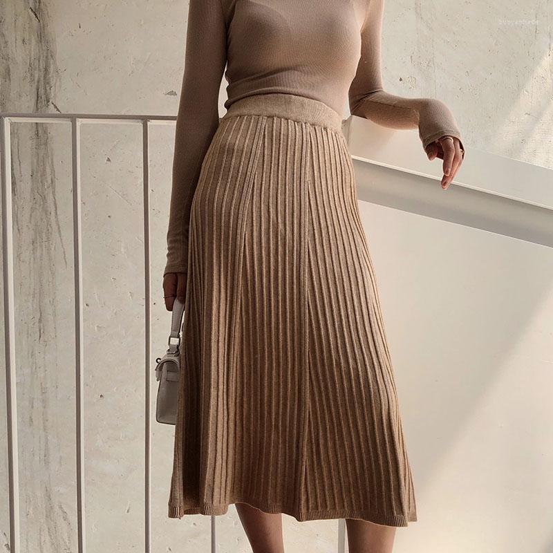 Skirts Korean Style Office Lady Knit Skirt Fashion Solid A-Line Ribbing Mid For Women Autum Winter 2022 Black Bottoms, Beige
Skirts Korean Style Office Lady Knit Skirt Fashion Solid A-Line Ribbing Mid For Women Autum Winter 2022 Black Bottoms, Beige