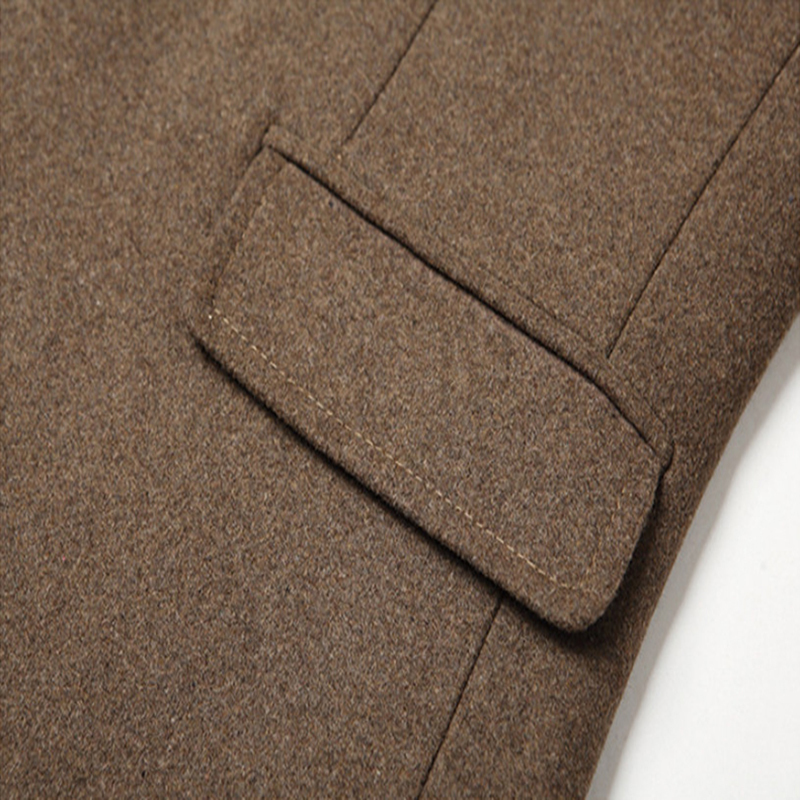 Men's Wool Blends Fashion Men Wool Blends Coat Casual Business Trench Coat Winter Thick Woolen Overcoat For Men Jacket Oversized 4XL 220930