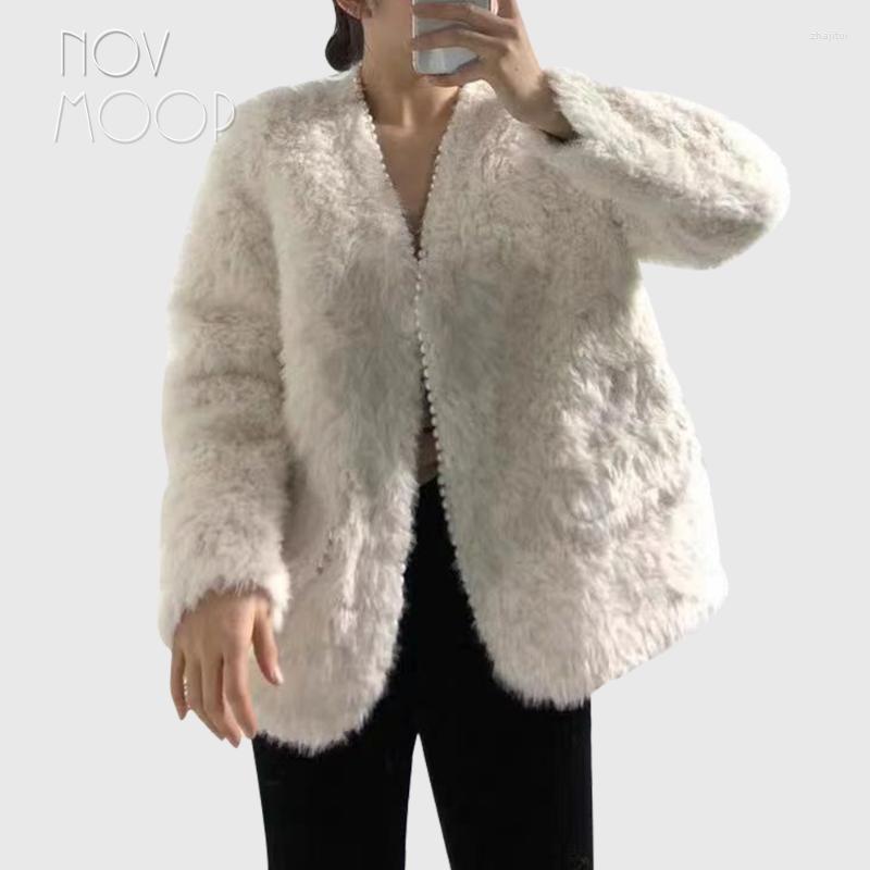 Women' Fur Women' & Faux Novmoop Pearl Decored Hem Lamb Wool Women Winter Coat Heavy Style Filled With Polyester Italy Luxurious, Ivory
Women' Fur Women' & Faux Novmoop Pearl Decored Hem Lamb Wool Women Winter Coat Heavy Style Filled With Polyester Italy Luxurious, Ivory