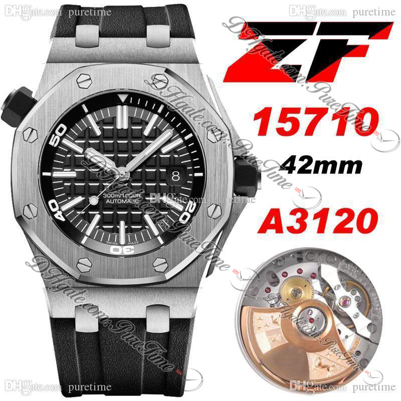 ZF Diver 42mm CAL A3120 Automatic Mens Watch Steel Case Black Texture Dial Stick Markers Rubber Strap 2022 Super Edition Watches Puretime
ZF Diver 42mm CAL A3120 Automatic Mens Watch Steel Case Black Texture Dial Stick Markers Rubber Strap 2022 Super Edition Watches Puretime
