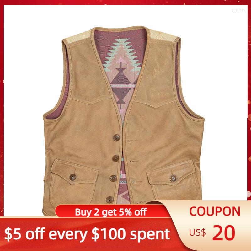 Men's Vests Light Brown Men's Spring Vest Casual Style Plus Size 4XL Natural Cowhide Autumn Slim Fit Short Genuine Leather Coats
Men's Vests Light Brown Men's Spring Vest Casual Style Plus Size 4XL Natural Cowhide Autumn Slim Fit Short Genuine Leather Coats