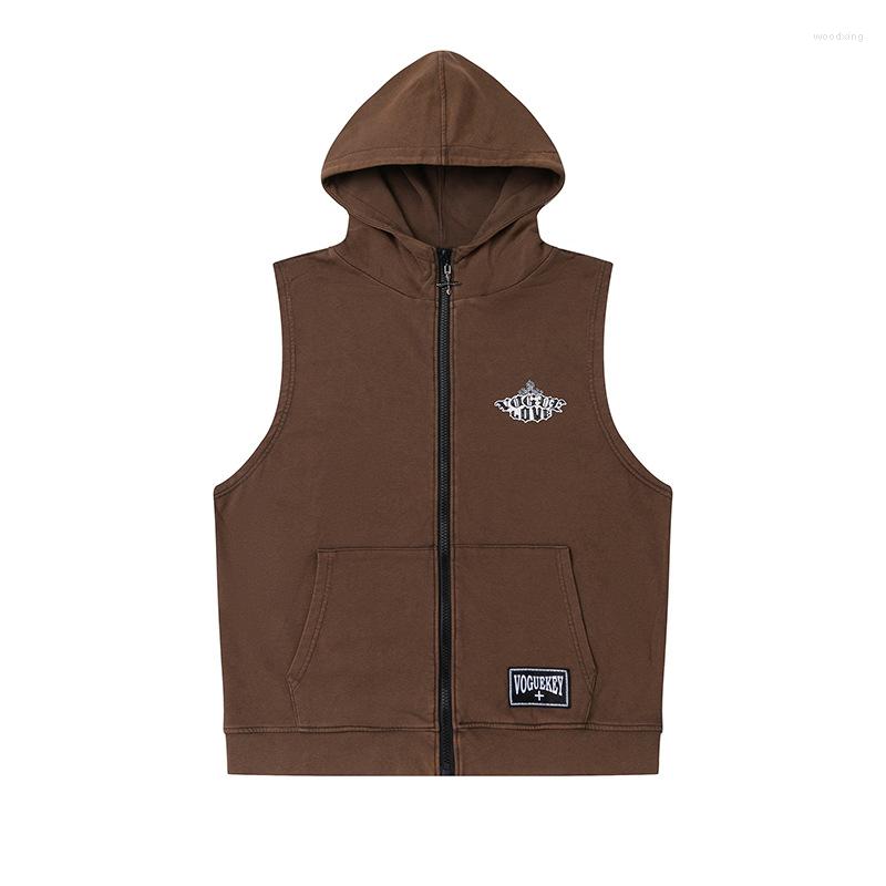 Men's Vests High Street European And American Hip-hop Loose Lazy Couple Sleeveless Hooded Vest Men Women With The Same Style 2022, Black
Men's Vests High Street European And American Hip-hop Loose Lazy Couple Sleeveless Hooded Vest Men Women With The Same Style 2022, Black