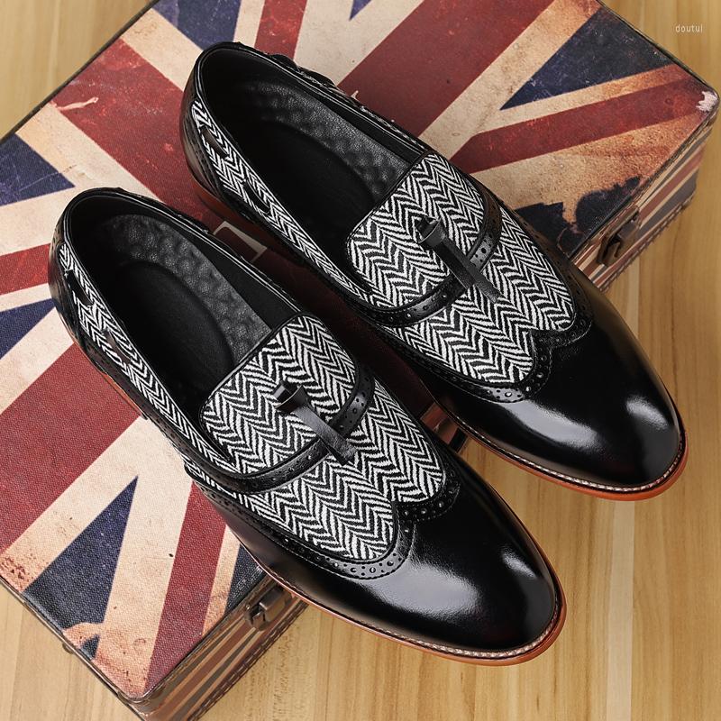 Dress Shoes Italian British Fashion Men Casual Spring Autumn Formal Leather Mixed Colors Tassel Luxury Wedding Loafers, Black
Dress Shoes Italian British Fashion Men Casual Spring Autumn Formal Leather Mixed Colors Tassel Luxury Wedding Loafers, Black