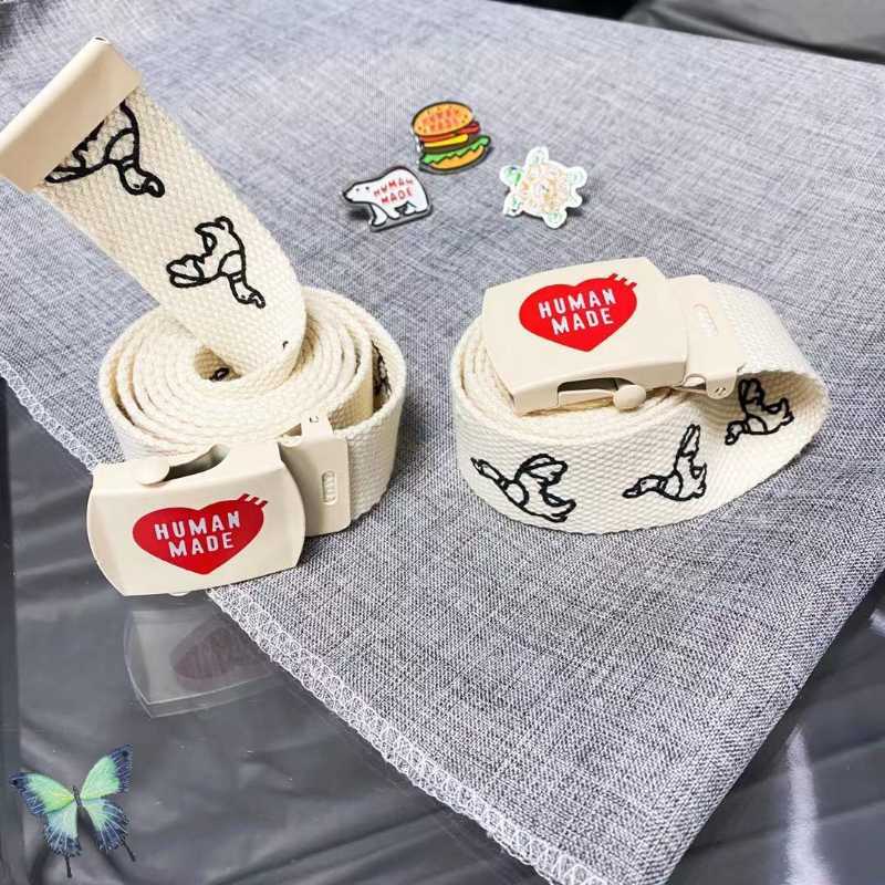 Belts Unisex Human Made Love Letter Duck Double Sided Canvas Belt with Metal Buckle T220929, Black
Belts Unisex Human Made Love Letter Duck Double Sided Canvas Belt with Metal Buckle T220929, Black