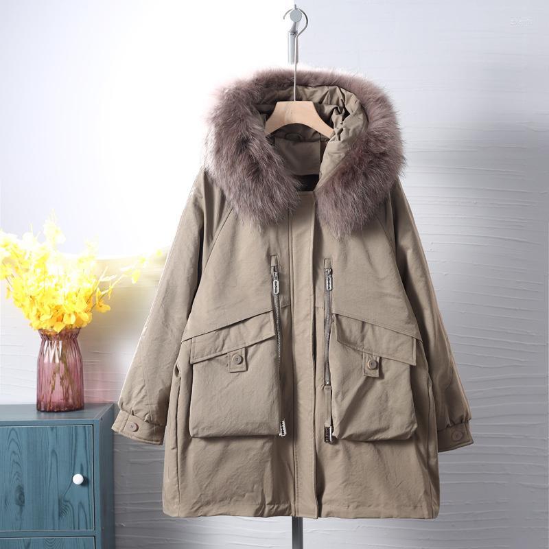 Women' Down Women' & Parkas Real Raccoon Dog Detachable Large Wool Collar Jacket 2022 Winter Korean Style Pie To Overcome Thickened, Beige
Women' Down Women' & Parkas Real Raccoon Dog Detachable Large Wool Collar Jacket 2022 Winter Korean Style Pie To Overcome Thickened, Beige