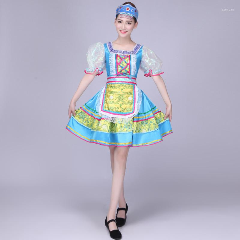 Stage Wear Traditional Russian Costume Chinese Dance Girls Costumes For Women National Dress