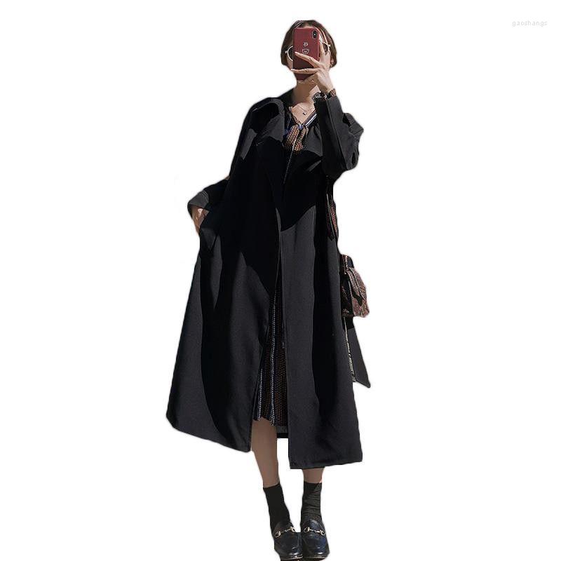 Women' Trench Coats Women' Windbreaker Mid-length Over The Knee British Style Spring Autumn 2022 Long Loose Black F597
Women' Trench Coats Women' Windbreaker Mid-length Over The Knee British Style Spring Autumn 2022 Long Loose Black F597