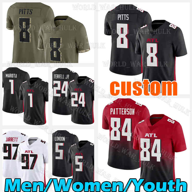 Kyle Pitts Football Jersey Marcus Mariota Atlantas Falcon Rashad Fenton Cordarrelle Patterson Grady Jarrett AJ Terrell Jr Michael Vick Drake London Desmond Ridder, Men 2022 new custom (lie y)
Kyle Pitts Football Jersey Marcus Mariota Atlantas Falcon Rashad Fenton Cordarrelle Patterson Grady Jarrett AJ Terrell Jr Michael Vick Drake London Desmond Ridder, Men 2022 new custom (lie y)