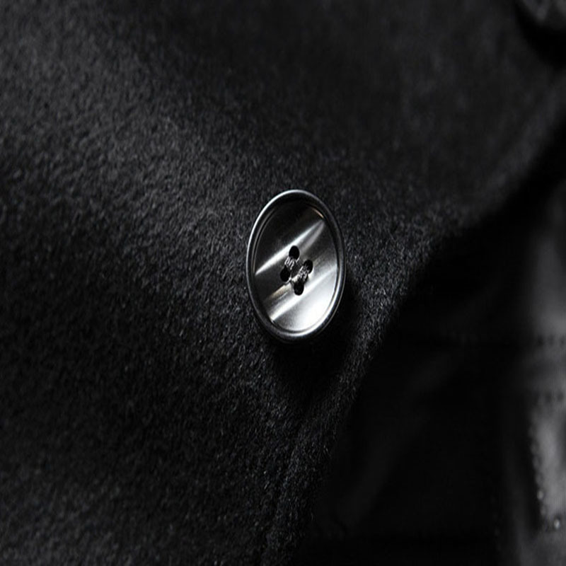 Men's Wool Blends Mens Wool Blends Coat Lapel Thick Long Trench Coat AntiWrinkle Comfortable Male Woolen Jacket Smart Casual Overcoat 220930