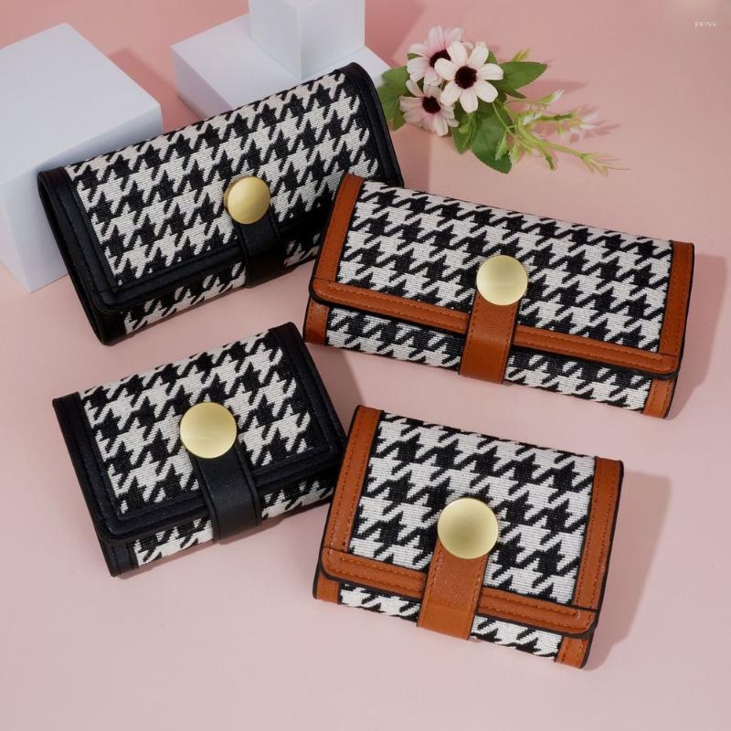 Wallets Women Wallet PU Leather Purse Female Long Houndstooth Style Pouch Handbag For Coin Card Holders Clutch, Dark brown-short-b
Wallets Women Wallet PU Leather Purse Female Long Houndstooth Style Pouch Handbag For Coin Card Holders Clutch, Dark brown-short-b