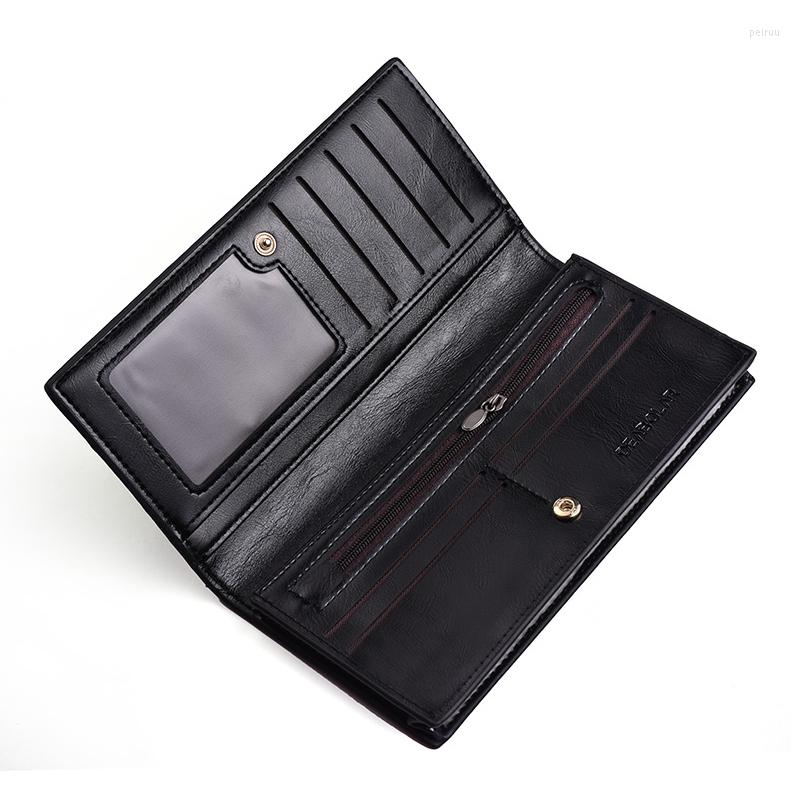 Wallets Men's Fashion Long Wallet Soft Leather Large Capacity Mobile Phone Bag Multi-function Card Package Casual Purses Male, Black
Wallets Men's Fashion Long Wallet Soft Leather Large Capacity Mobile Phone Bag Multi-function Card Package Casual Purses Male, Black