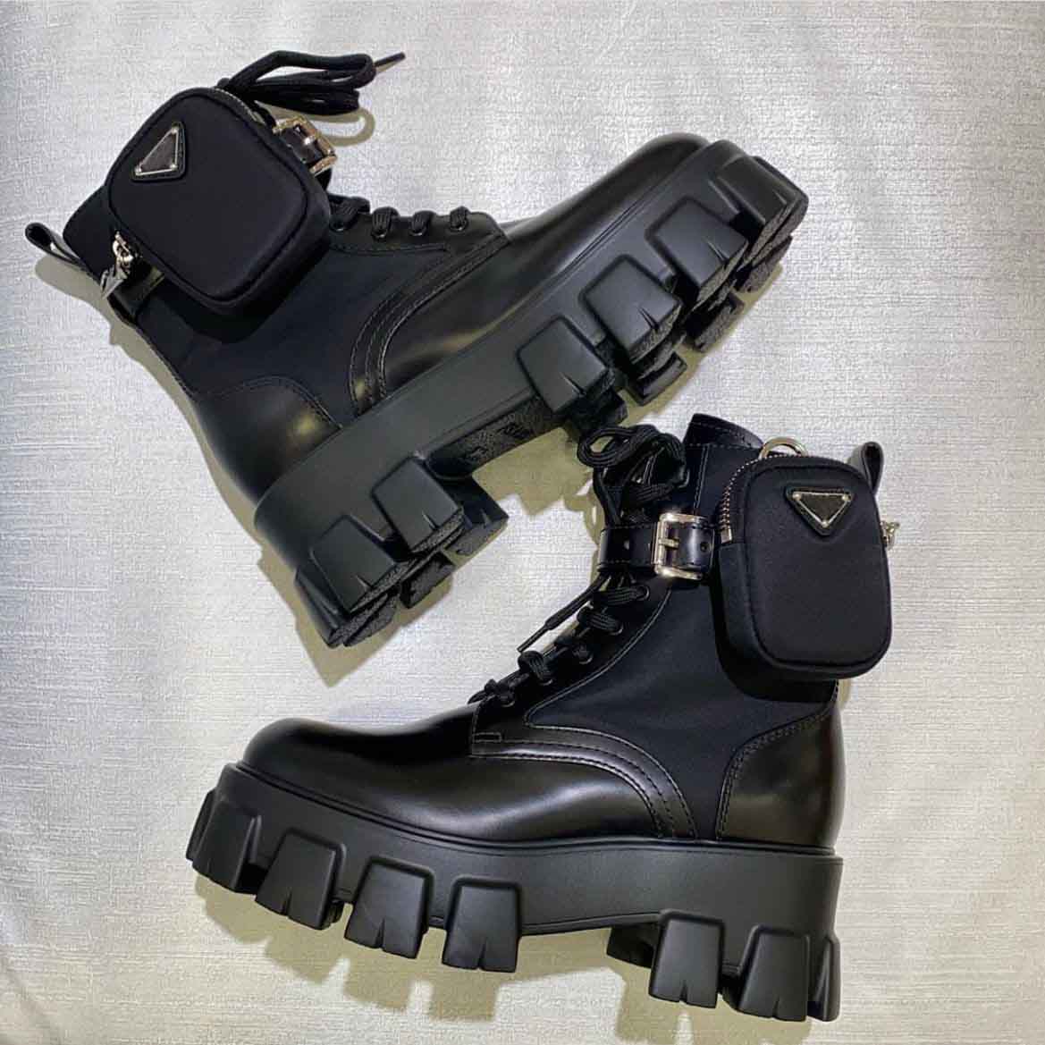 Winter Luxury Monolith Brushed Leather Ankle Boot Black Re-nylon Women Combat Boots Metal Triangle Lug Sole Lady Booties Comfort Walking EU35-40
Winter Luxury Monolith Brushed Leather Ankle Boot Black Re-nylon Women Combat Boots Metal Triangle Lug Sole Lady Booties Comfort Walking EU35-40