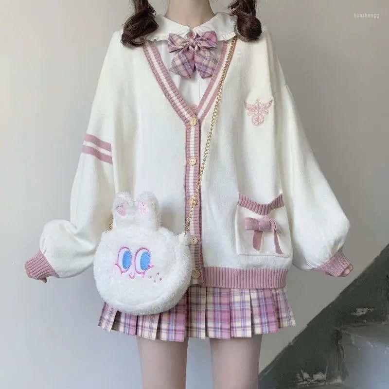 Women' Knits Women' & Tees Knit Cardigan Woman Sweet Girl Knitting Sweater Lazy College Style Loose Sleeve Harajuku JK Uniform Kawaii, Ivory
Women' Knits Women' & Tees Knit Cardigan Woman Sweet Girl Knitting Sweater Lazy College Style Loose Sleeve Harajuku JK Uniform Kawaii, Ivory