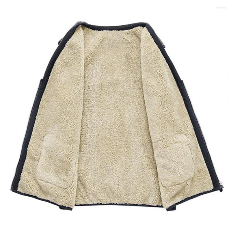 Men's Vests Stylish Men Vest Solid Color Plush Lining Winter Zipper Pockets Elderly, Black
Men's Vests Stylish Men Vest Solid Color Plush Lining Winter Zipper Pockets Elderly, Black