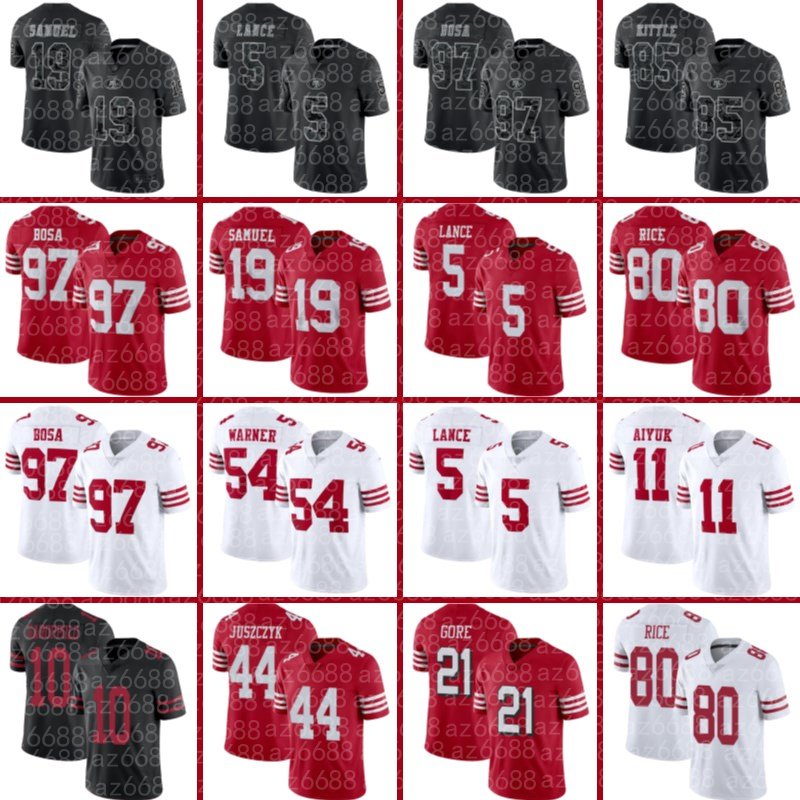 Deebo Samuel Nick Bosa Niners Football Jerseys Trey Lance George Kittle Fred Warner Christian McCaffrey Montana San Francisco''49ers''Trent Williams Willis Juszczyk, Csutom men jersey+patch
Deebo Samuel Nick Bosa Niners Football Jerseys Trey Lance George Kittle Fred Warner Christian McCaffrey Montana San Francisco''49ers''Trent Williams Willis Juszczyk, Csutom men jersey+patch