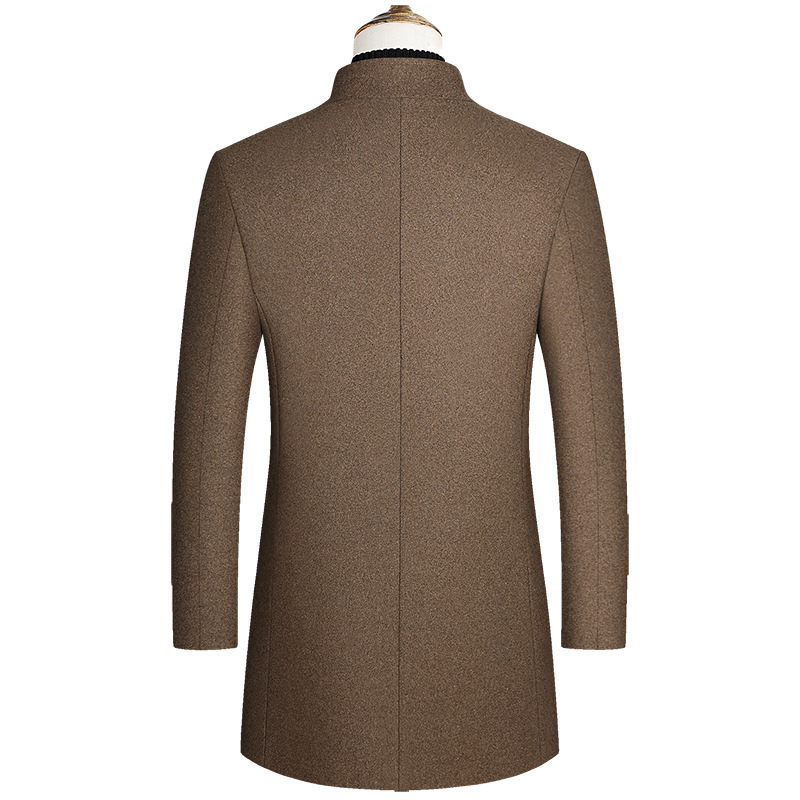 Men's Wool Blends Fashion Men Wool Blends Coat Casual Business Trench Coat Winter Thick Woolen Overcoat For Men Jacket Oversized 4XL 220930