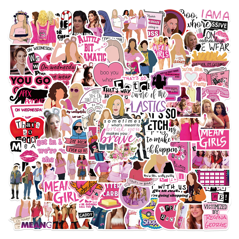 100PCS Mean Girls Stickers US Funny Movie Creative DIY Stickers Decorative for Laptop, Multi colors
100PCS Mean Girls Stickers US Funny Movie Creative DIY Stickers Decorative for Laptop, Multi colors