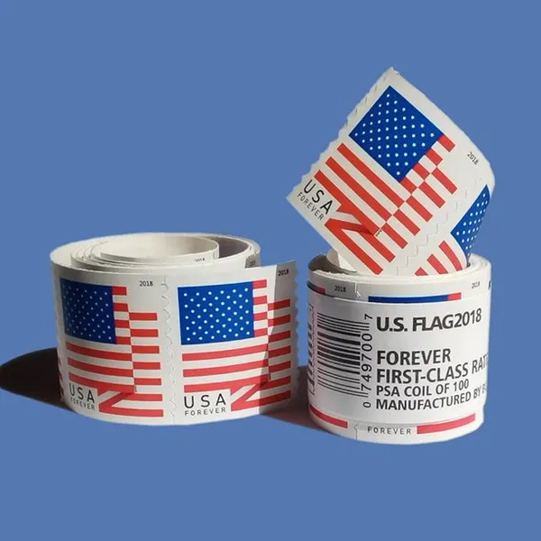 US FLAG 2022 Forever Roll Coil of 100 First Class Mailing Service for Envelopes Letters Postcard Invitations Wedding, Stamps
US FLAG 2022 Forever Roll Coil of 100 First Class Mailing Service for Envelopes Letters Postcard Invitations Wedding, Stamps