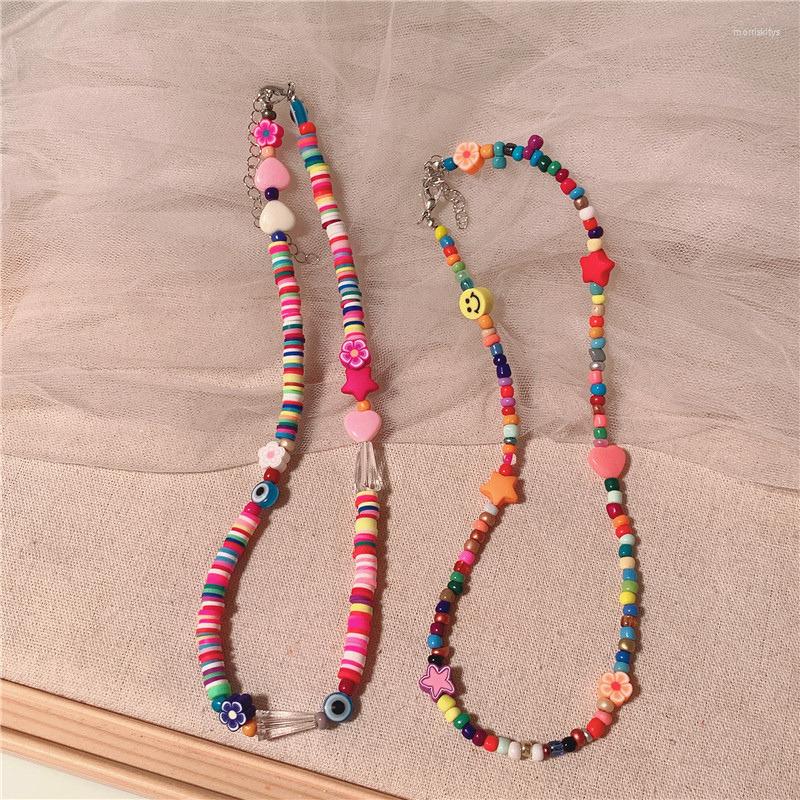Choker ORZTOON Fashion Boho Colorful Seed Beads Polymer Clay Necklaces For Women Flower Beaded Necklace Trendy Female Jewelry
Choker ORZTOON Fashion Boho Colorful Seed Beads Polymer Clay Necklaces For Women Flower Beaded Necklace Trendy Female Jewelry