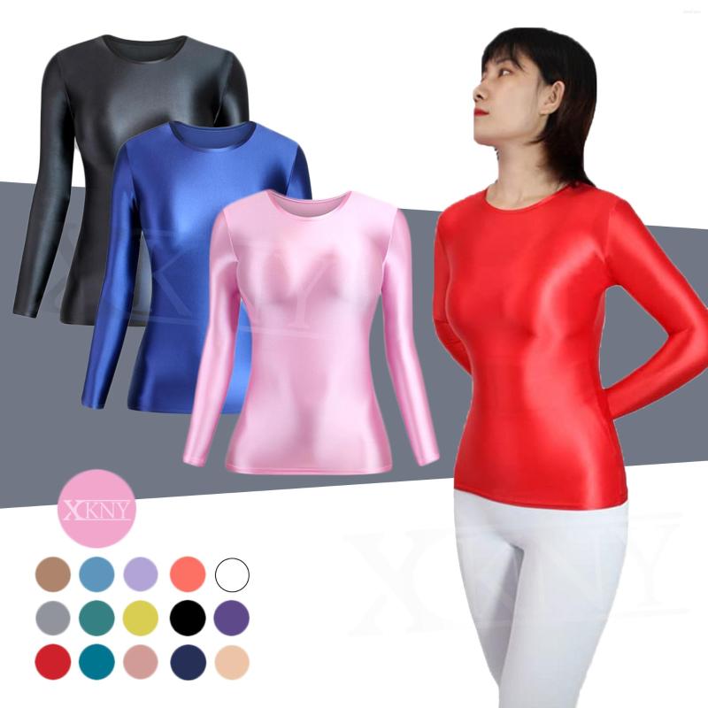 Women' T Shirts XCKNY Silky Smooth Women Long Sleeved Top Tight Casual Yoga Glossy Men Slim Athletic Elastic High Neck Tights, Black
Women' T Shirts XCKNY Silky Smooth Women Long Sleeved Top Tight Casual Yoga Glossy Men Slim Athletic Elastic High Neck Tights, Black