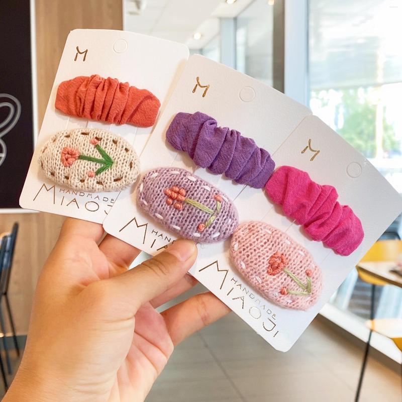 Hair Accessories 2 Piece/lot Clips Baby Girls Pins Floral Embroidery Grips Barrettes Kids Wear Children Hairpin Headdress, 05
Hair Accessories 2 Piece/lot Clips Baby Girls Pins Floral Embroidery Grips Barrettes Kids Wear Children Hairpin Headdress, 05